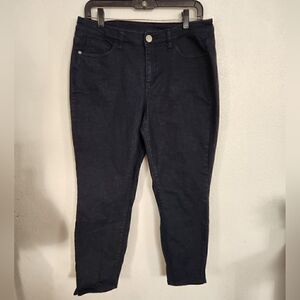 Lane Bryant Cropped Dark Blue Jeans Size 14